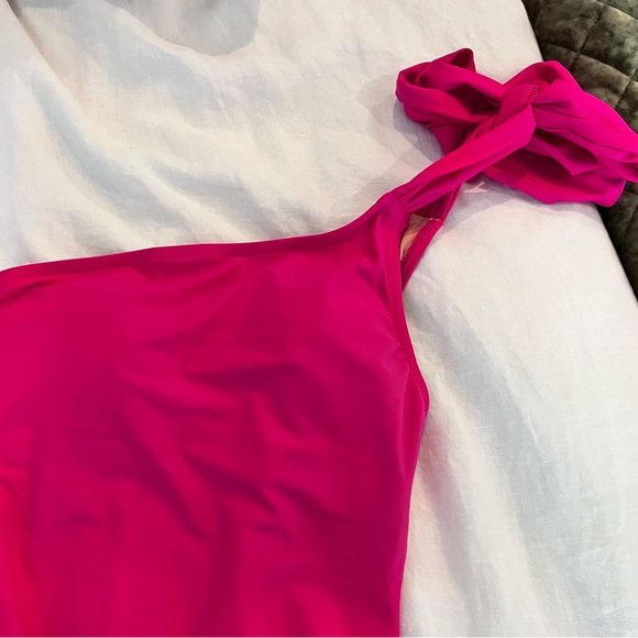 NWT J.Crew Bow One Shoulder One Piece - Picture 5 of 8